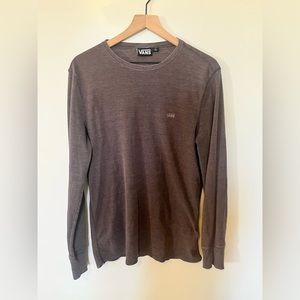 Men’s Gray Vans Long Sleeve Tee